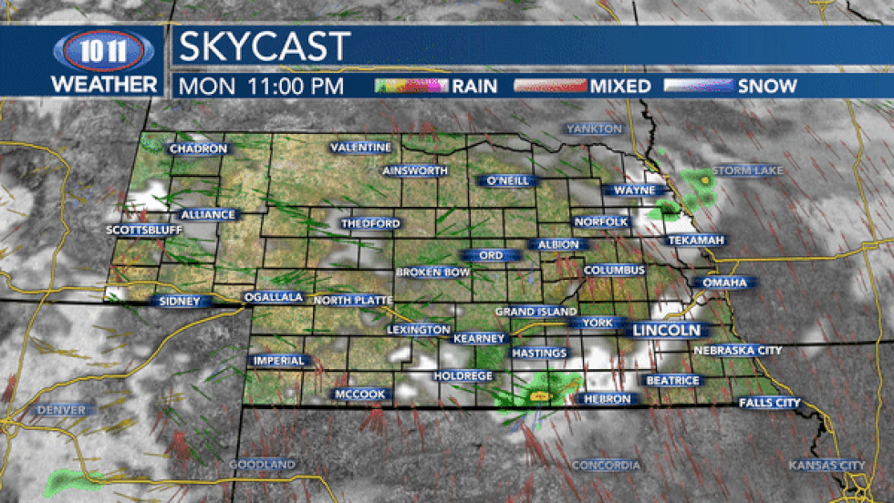 Look for variable cloudiness through the day on Tuesday with an outside chance at a few...