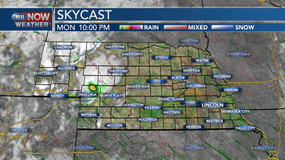 Variable clouds with dry weather is expected for most of Tuesday with a spotty afternoon shower...