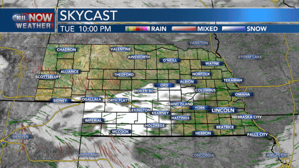 Mostly to partly sunny skies are expected on Wednesday.