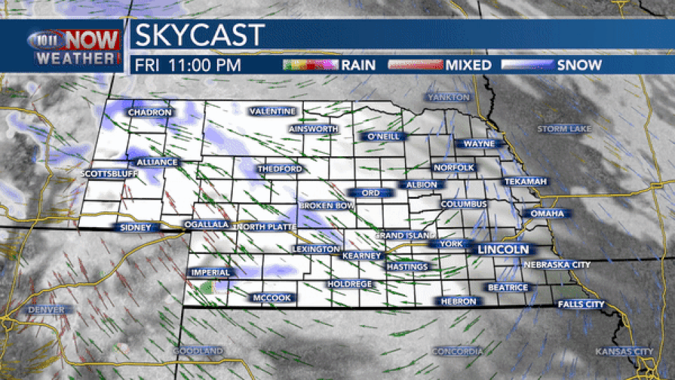 Another round of snow is expected across the state Friday night and into Saturday morning.