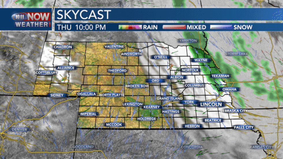 More sunshine and warmer weather is expected on Friday, but with another chance for rain Friday...