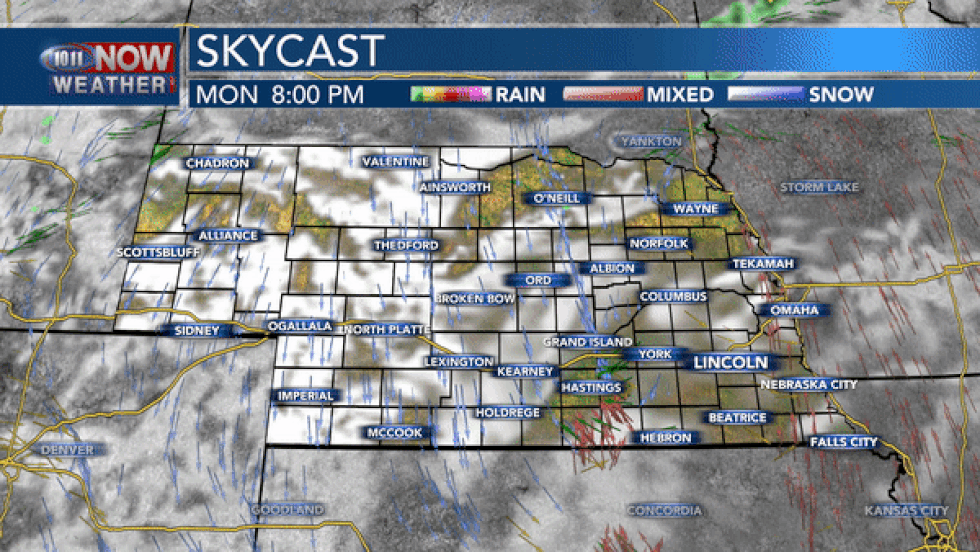 There will be a small chance for some isolated storms on Monday evening, but the bests chances...
