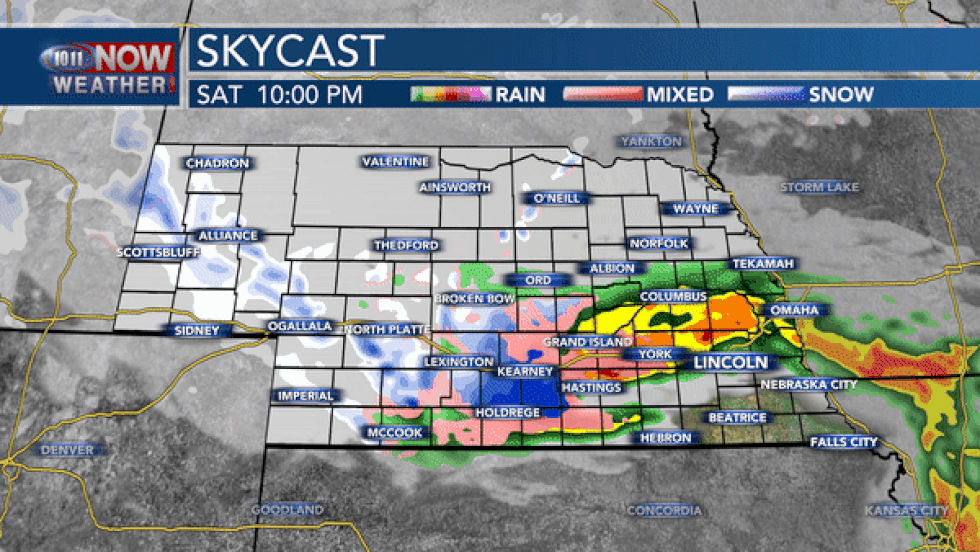 Rain, Snow and mixed precipitation are possible along and south of the I-80 corridor through...