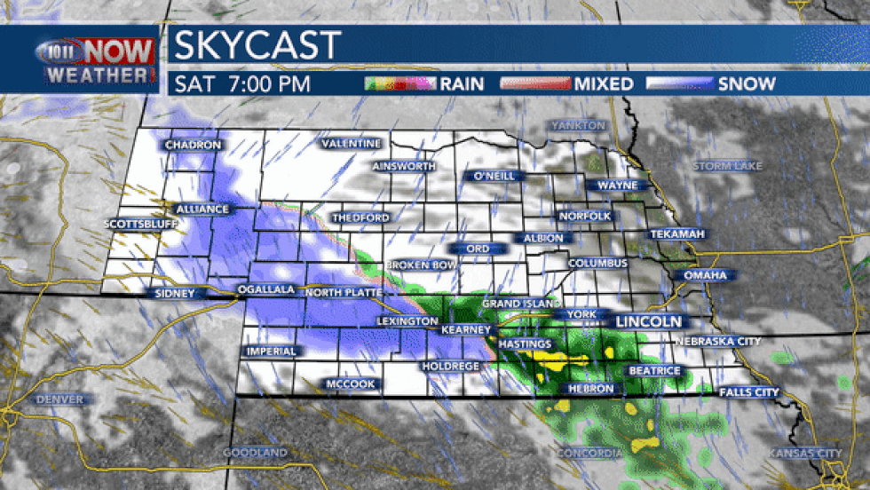 Snow, mixed precipitation and rain will move along the I-80 corridor and turn to snow through...