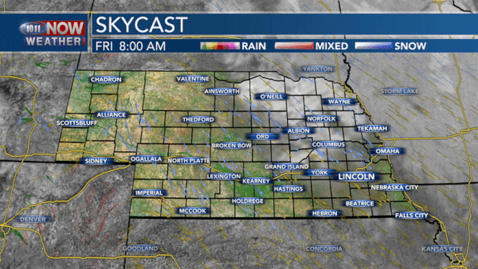Generally, partly sunny to mostly sunny skies for our Friday.