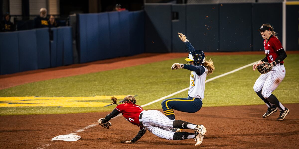 Nebraska softball team falls in nine innings at Michigan