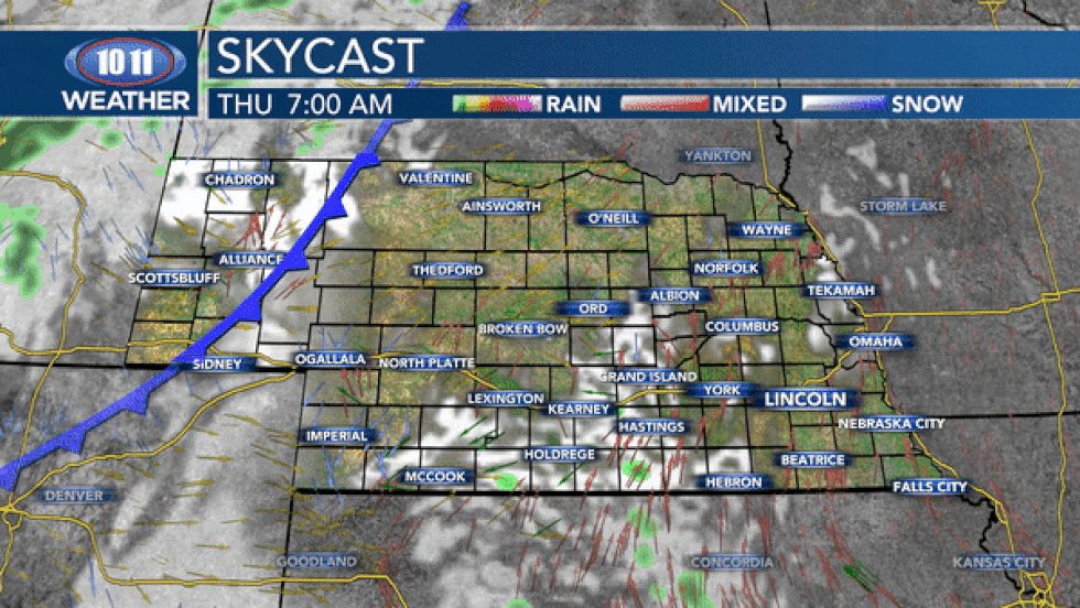 The cold front will move into the northwest Thursday moving and transverse to the southeast...
